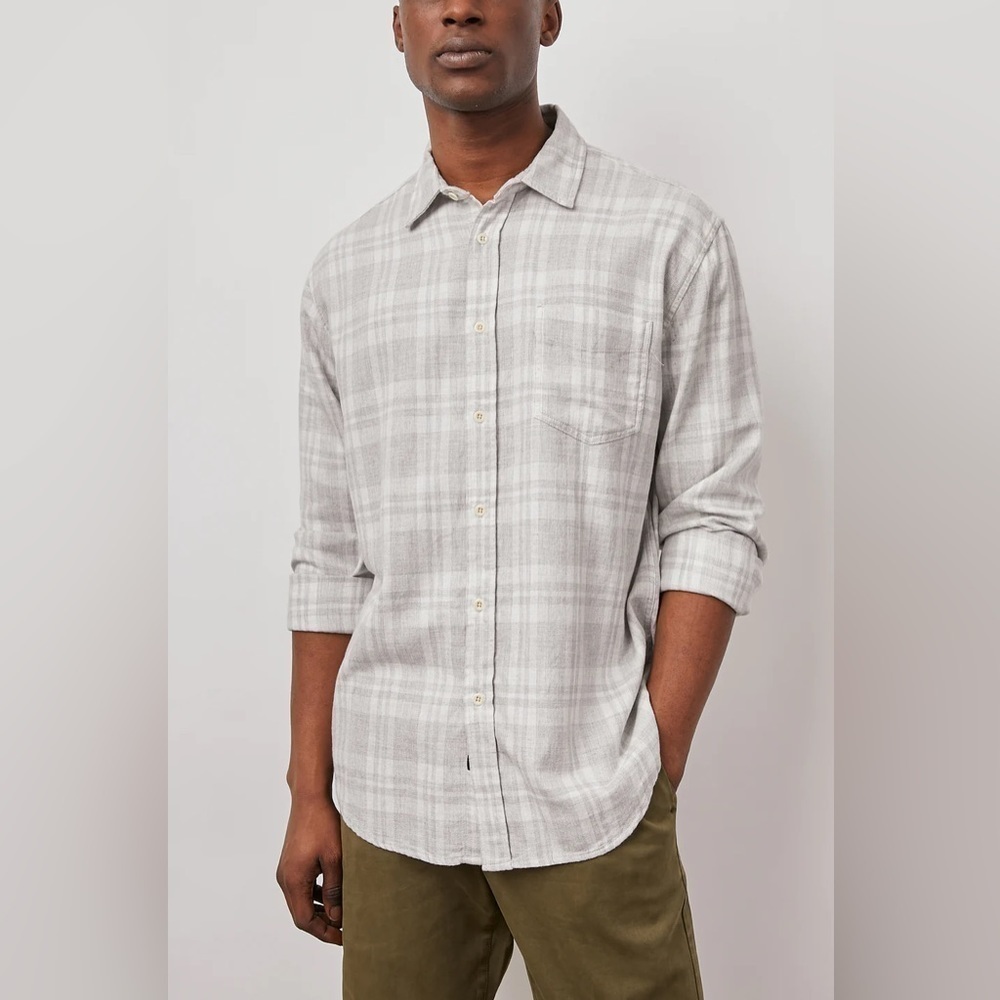 Rails “Aluminum Melange” Lennox Button Up Shirt Small